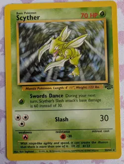Pokemon TCG Jungle Scyther 26/64 Non-Holo Rare Unlimited LP - Image 1