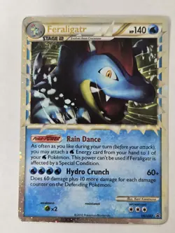 Feraligatr Pokemon 2010 Heart Gold Soul Silver Black Star Promo HGSS07 LP - Image 1
