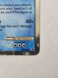 Feraligatr Pokemon 2010 Heart Gold Soul Silver Black Star Promo HGSS07 LP - Image 2