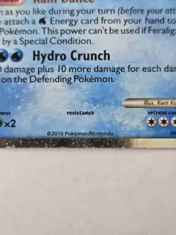 Feraligatr Pokemon 2010 Heart Gold Soul Silver Black Star Promo HGSS07 LP - Image 3