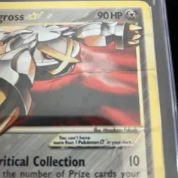 Pokemon Metagross Gold Star EX DeltaSpecies Holo Ultra Rare #113/113 LP Damage - Image 2
