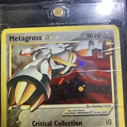 Pokemon Metagross Gold Star EX DeltaSpecies Holo Ultra Rare #113/113 LP Damage - Image 5