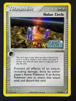 Pokemon Holon Circle 79/100 Reverse Holo EX Crystal Guardians - LP - Image 1