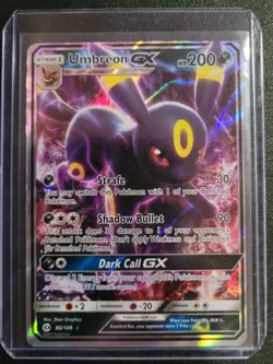 Pokemon Umbreon GX 80/149 SM Base Set Ultra Rare Holo 200HP 2017 Nm - Image 1