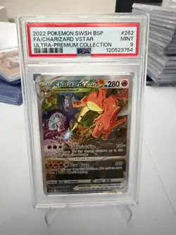 2022 Pokemon SWSH BSP FA/Charizard VStar Ultra Premium Collection PSA 9 - Image 1