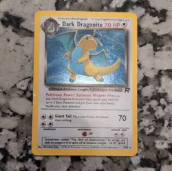 Pokemon Dark Dragonite Team Rocket Holo Rare 5/82 Nintendo 2000 70 HP - Image 1