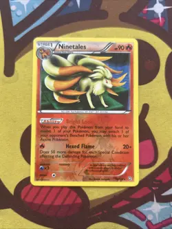 Pokemon Ninetales 19/124 - BW Dragons Exalted - Reverse Holo - GLC - Excellent - Image 1