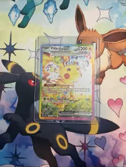 Pokemon Pikachu ex 238/191 Sv08 Surging Sparks Full Art Tera Holo SIR English - Image 2