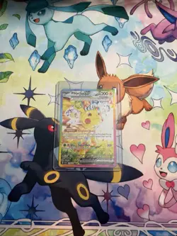 Pokemon Pikachu ex 238/191 Sv08 Surging Sparks Full Art Tera Holo SIR English - Image 3