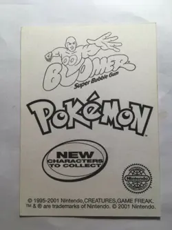 STICKERS POKEMON NEUF N°249 " LUGIA - LUGIA " DUNKIN BOOMER MINT 2001 - Image 2