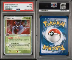 Pokemon Crobat ex EX Deoxys Holo Rare #96 PSA 8 NM-MT English - Image 3