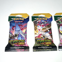 Pokemon Evolving Skies New Sealed Sleeved Blister Booster x4 Packs Full Art Set - Image 2