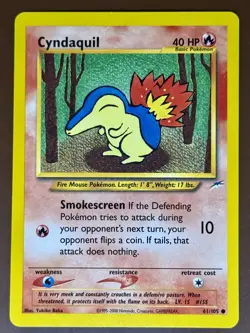 Cyndaquil #061/105 Neo Destiny Pokemon tcg - Image 1