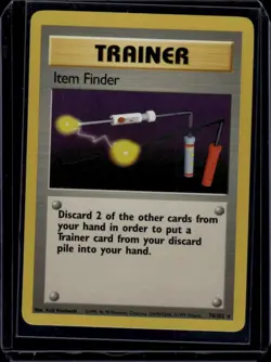 Item Finder #074/102 Base Set Pokemon Trainer - Image 1