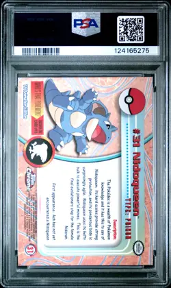 2000 TOPPS CHROME POKEMON T.V. #31 NIDOQUEEN PSA 10 - Image 2