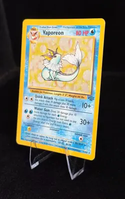 Vaporeon 12/64 Holo Rare | Vintage Pokemon TCG | Jungle Set WotC | LP+ - Image 2