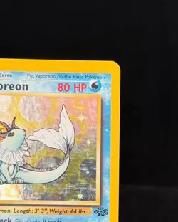 Vaporeon 12/64 Holo Rare | Vintage Pokemon TCG | Jungle Set WotC | LP+ - Image 5