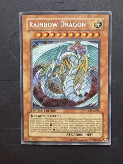 Yugioh Rainbow Dragon CT04-EN005 Limited Edition Secret Rare Holo - LP - Image 1