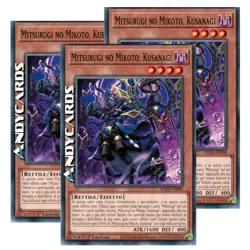 MITSURUGI NO MIKOTO, KUSANAGI 3x • Comune • SUDA IT090 • 1Ed • Yugioh! ANDYCARDS - Image 1