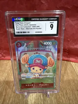 Cgc 9 Graded MINT - Tony Tony.Chopper (Alternate Art) EB01-006 One Piece - Image 1