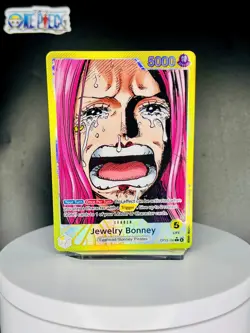 One Piece Card Game 🏴‍☠OP13-100 Jewelry Bonney "Leader" NM Alt Art Foil ENG - Image 1
