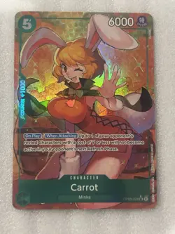 One Piece TCG Two Legends OP08-023 Carrot SR Alt Art Parallel English NM - Image 1