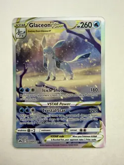 Pokemon TCG Glaceon VSTAR Galarian Gallery Crown Zenith Holo Card GG40/GG70 M/Nm - Image 1
