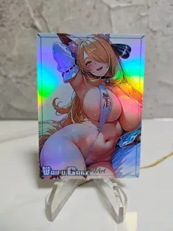 Cynthia Trading Card Waifu Goddess Story Anime Girl holo Karte Manga Full Art - Image 1