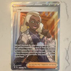 Pokemon TCG Full Art Holo Trainer Supporter Card Lot Mela Tyme Surfer Brassius - Image 4