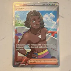 Pokemon TCG Full Art Holo Trainer Supporter Card Lot Mela Tyme Surfer Brassius - Image 5