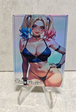 Harley Quinn Trading Card Waifu Goddess Story Anime Girl holo Karte Manga Full - Image 1