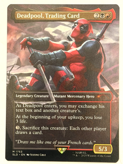 Deadpool, Trading Card , Secret Lair - Image 1