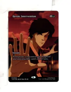 MTG SkeenAB Heroic Intervention BORDERLESS FOIL from TLE. NM. - Image 1