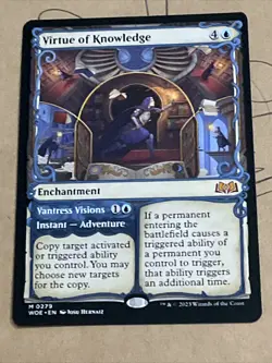 MTG Wilds of Eldraine Virtue of Knowledge Showcase NM/M Pack Fresh - Image 4