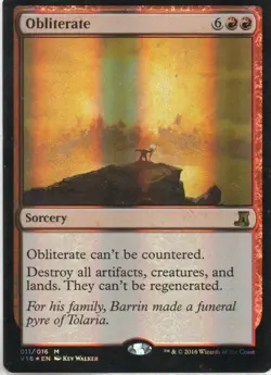 MTG: From the Vault: Lore: Foil Obliterate: Lightly Played Condition - Image 1