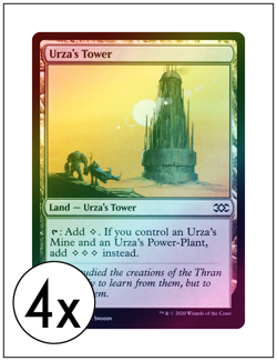 4x Urza's Tower, Foil, Magic the Gathering, MTG NM - Image 1