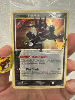 Pokemon Greninja Gold Star Holo Promo SWSH144 Celebrations Black Star Sealed - Image 1