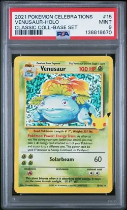 Venusaur 15 Pokemon Celebrations Classic 2021 PSA 9 🔥🔥🔥 - Image 1