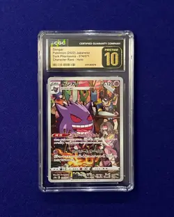 CGC Pristine 10 Gengar #74 Dark Phantasma Japanese 2022 Pokemon PRISTINE - Image 1