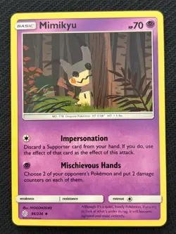 Mimikyu 96/236 Cosmic Eclipse Non-Holo ~ Sweet & Spooky - Pokemon TCG - Image 1