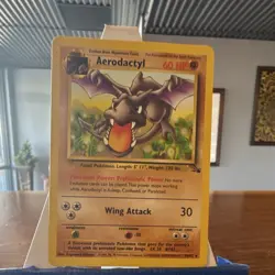 Wizards of the Coast Pokemon Aerodactyl Fossil 16/62 Rare 60 HP 1999 TCG - Image 1