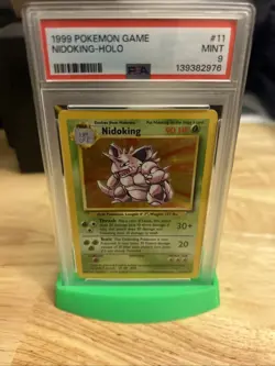 1999 Pokemon Nidoking Holo PSA Mint 9 Game #11 - Image 1