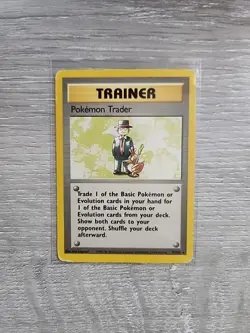 Pokemon Trader 77/102 - Base Set (MP) - Pokemon TCG - Image 1