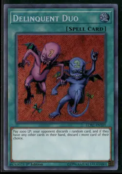 Delinquent Duo LCKC-EN101 1st Edition - Yu-Gi-Oh! TCG Secret Rare - Image 1