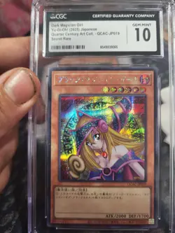 QCAC-JP019 Yu-Gi-Oh Dark Magician Girl Secret Rare CGC 10 - Image 1