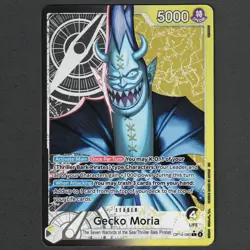 Gecko Moria (Leader Alt Art) OP14-080 The Azure Sea’s Seven M/NM - Image 1