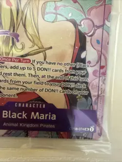 Black Maria OP08-074 Illustration Box Vol. 2 Promo SEALED - Image 4