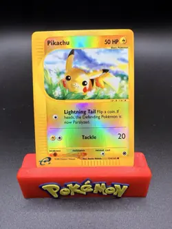 Pikachu - 124/165 - Pokemon Expedition Reverse Holo Rare Card NM-c - Image 1