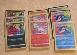 Pokemon Amazing Rare Holo Basic Card Lot 9x Yveltal Reshiram Kyogre 2021 - Image 1