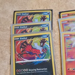 Pokemon Amazing Rare Holo Basic Card Lot 9x Yveltal Reshiram Kyogre 2021 - Image 2